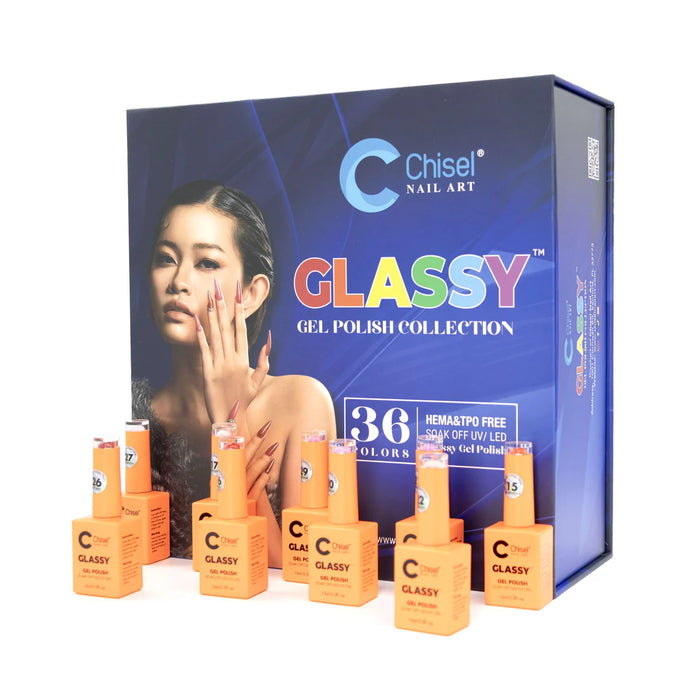 Chisel 0.5oz Gel Glassy Collection Kit 36 Colors