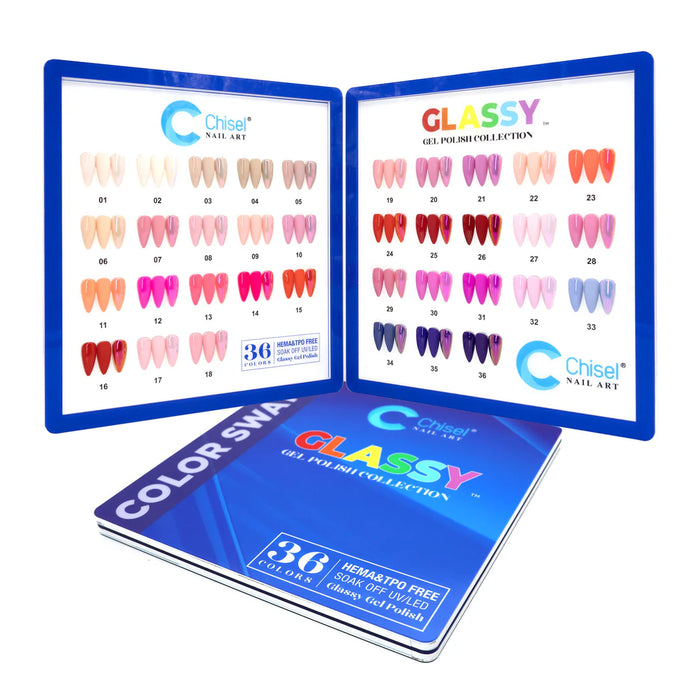 Chisel 0.5oz Gel Glassy Collection Kit 36 Colors