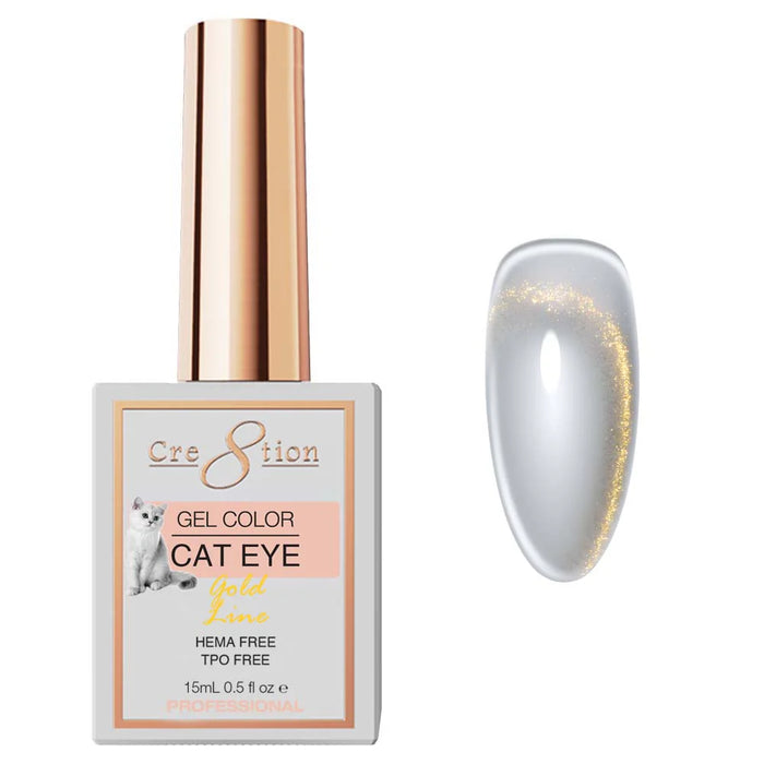 Cre8tion Cat Eye 0.5oz - Gold Line (HEMA & TPO Free)