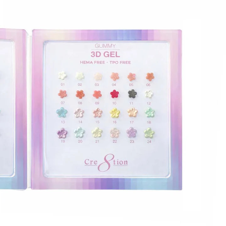 Cre8tion Acrylic Booklet - Gummy Gel (24 colors)