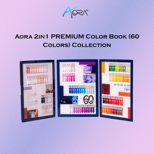 Aora 2in1 PREMIUM Color Book (60 Colors) Collection