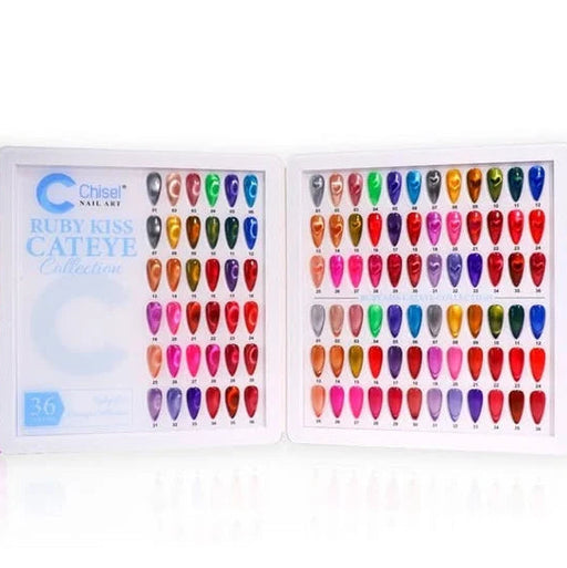 Chisel Ruby Kiss Cat Eye Gel 0.5oz, KIT (36 Colors)