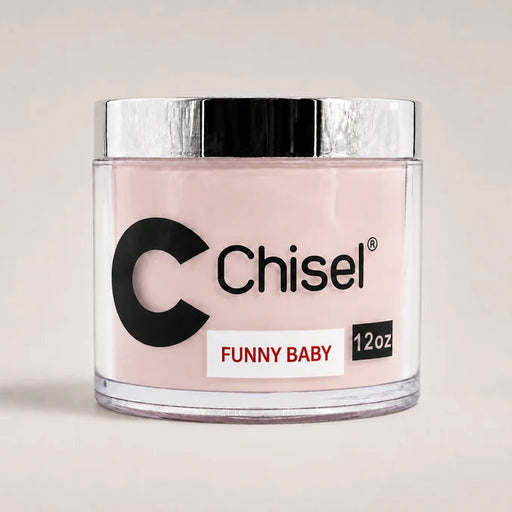 Chisel 2in1 Acrylic/Dipping Powder Refill 12oz, FUNNY BABY (Pk: 60 pcs/case)