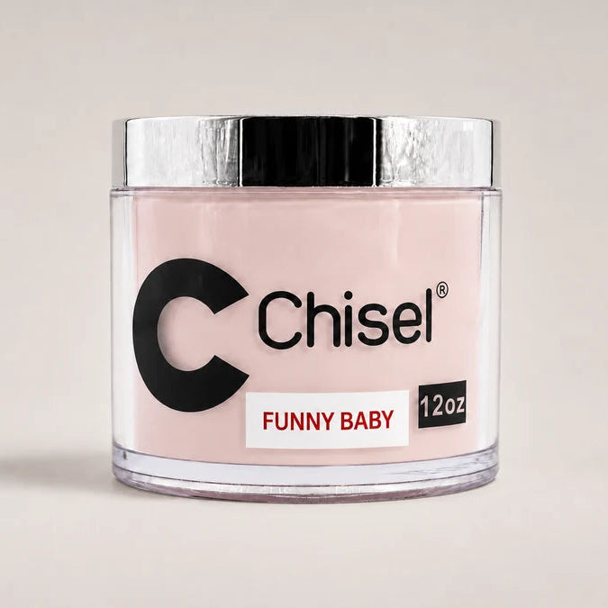 Chisel 2in1 Acrylic/Dipping Powder Refill 12oz, FUNNY BABY (Pk: 60 pcs/case)