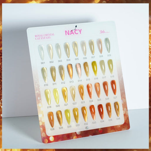 NACY Royal Fall Crystal Moonlight Cat Eye Gel 0.5oz (36 Colors) Collection Full Line