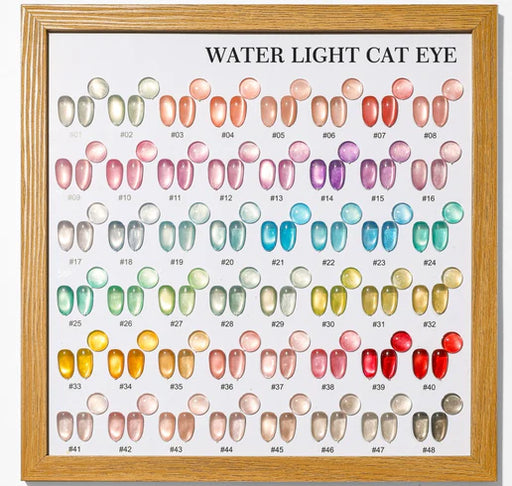 NACY Water Light Cat Eye Summer (48 Colors) Chart Display