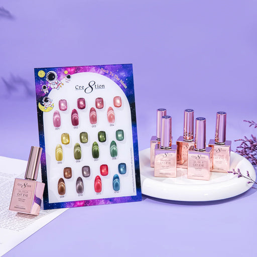Cre8tion Cat Eye Kit - BACK TO THE MOON (12 colors), (Pk: 15 kit/case) Collection