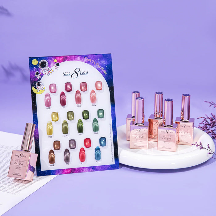 Cre8tion Cat Eye Kit - BACK TO THE MOON (12 colors), (Pk: 15 kit/case) Collection