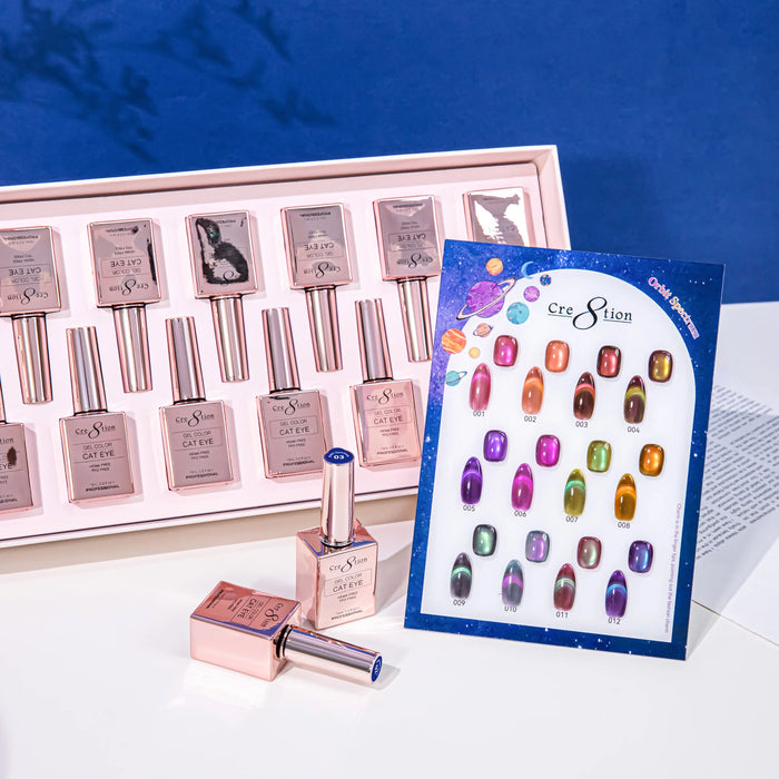 Cre8tion Cat Eye Kit - ORBIT SPECTRUM (12 colors), (Pk: 15 kit/case) Collection