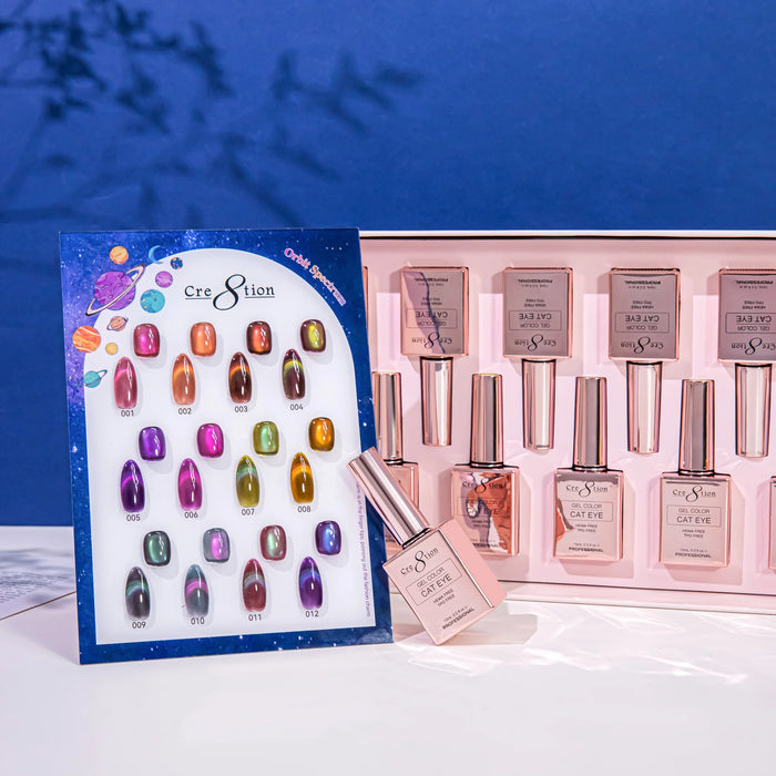 Cre8tion Cat Eye Kit - ORBIT SPECTRUM (12 colors), (Pk: 15 kit/case) Collection
