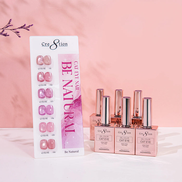 Cre8tion Cat Eye Kit - BE NATURAL (6 colors), (Pk: 24 kit /case) Collection