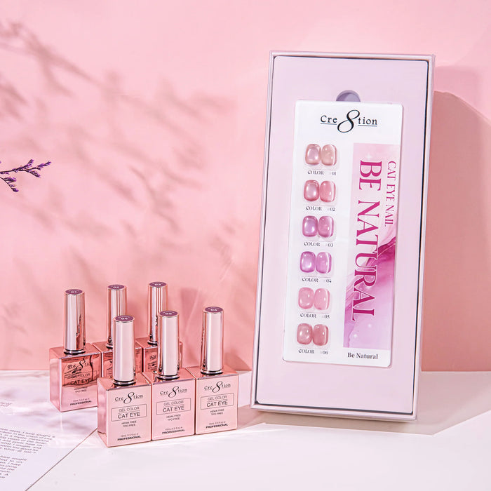 Cre8tion Cat Eye Kit - BE NATURAL (6 colors), (Pk: 24 kit /case) Collection