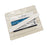 Cre8tion Disposable Mini Nail File Wood Center White, Grit 100/100, CASE (Pk: 100 packs/case)