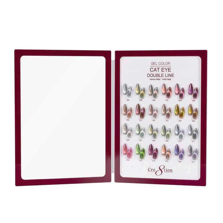 Cre8tion Acrylic Booklet - Cat Eye Double Line (24 colors)