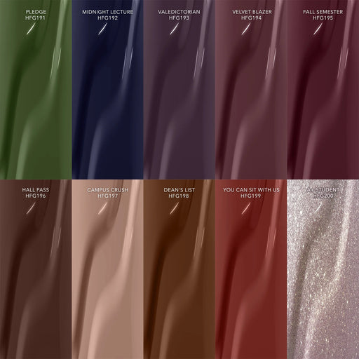 Kiara Sky Gel Pro 0.5oz (HEMA & TPO Free), IVY LEAGUE, 10 colors (HFG191–HFG200) Collection 000
