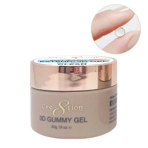 Cre8tion Soft Gummy Extend/3D Gel in Jar 1oz, Clear (Pk: 280 pcs/case)