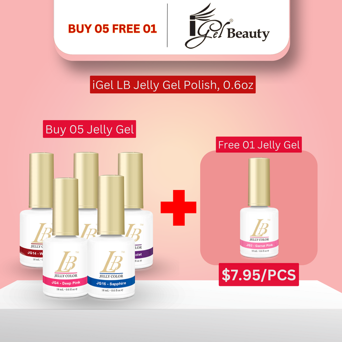iGel LB 0.6oz Jelly GEL - Buy 5 Free 1