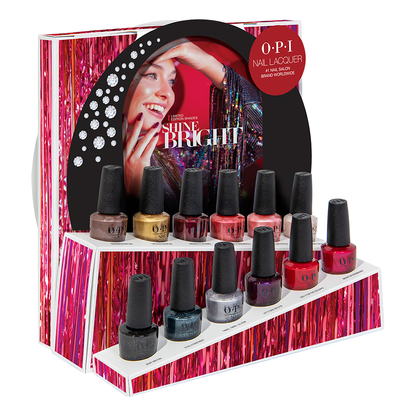 OPI Gelcolor And Nail Lacquer, Shine Bright Collection 2020, Full Line Of 12 Colors (From M01 To M12), 0.5oz