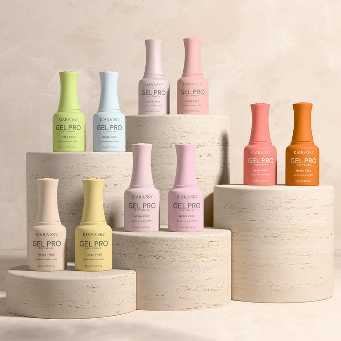 Kiara Sky Gel Pro 0.5oz (HEMA & TPO Free), SPRING, 10 colors (HFG151–HFG160)  Collection 000