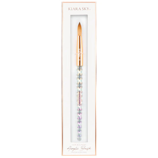 Kiara sky Kolinsky Clear Acrylic Brush, Size #08, 45390, KAB10008C