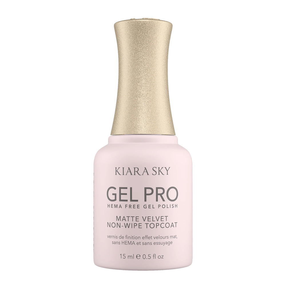 Kiara Sky Gel Pro, Matte Velvet Top Coat 0.5oz (Hema-Free)