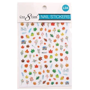 Cre8tion Nail Art - Sticker MAPLE LEAVES Collection (11 Styles) - L04