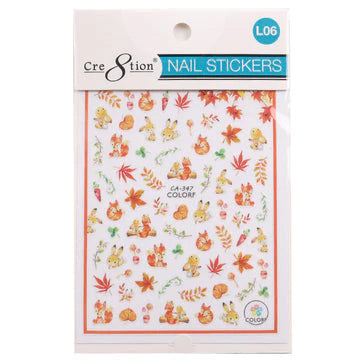Cre8tion Nail Art - Sticker MAPLE LEAVES Collection (11 Styles) 000