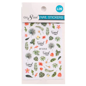 Cre8tion Nail Art - Sticker MAPLE LEAVES Collection (11 Styles) 000