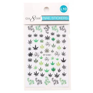 Cre8tion Nail Art - Sticker MAPLE LEAVES Collection (11 Styles) - L10