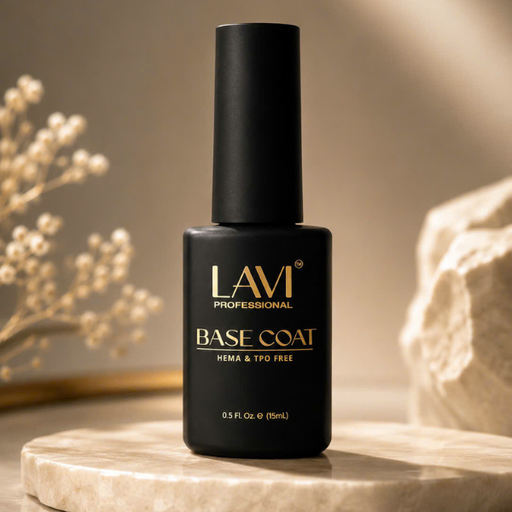 LAVI Gel 0.5oz - Base Coat Square Bottle (HEMA & TPO Free) (Pk: 216 pcs/case)