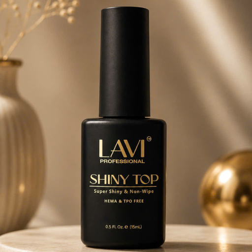 LAVI Gel 0.5oz - Shiny Top Coat Square Bottle (HEMA & TPO Free) (Pk: 216 pcs/case)