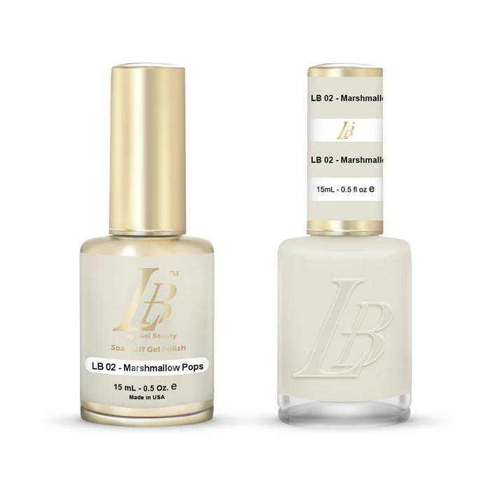 iGel Nail Lacquer & Gel Polish, LB Professional Collection, LB002, Marshmallow Pops, 0.5oz