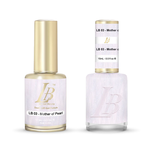 iGel Nail Lacquer & Gel Polish, LB Professional Collection, LB003, Mother of Pearl, 0.5oz