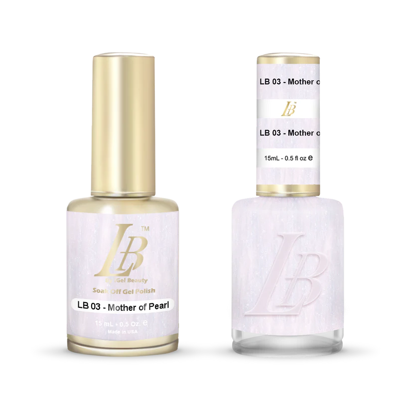 iGel Nail Lacquer & Gel Polish, LB Professional Collection, LB003, Mother of Pearl, 0.5oz