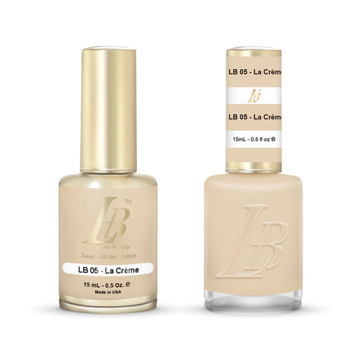 iGel Nail Lacquer & Gel Polish, LB Professional Collection, LB005, La Creme, 0.5oz