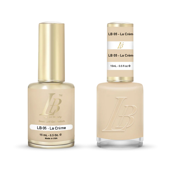 iGel Nail Lacquer & Gel Polish, LB Professional Collection, LB005, La Creme, 0.5oz