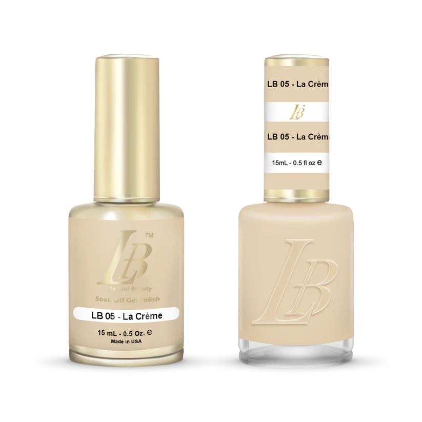iGel Nail Lacquer & Gel Polish, LB Professional Collection, LB005, La Creme, 0.5oz