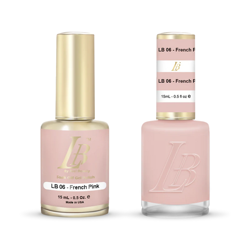 iGel Nail Lacquer & Gel Polish, LB Professional Collection, LB006, French Pink, 0.5oz