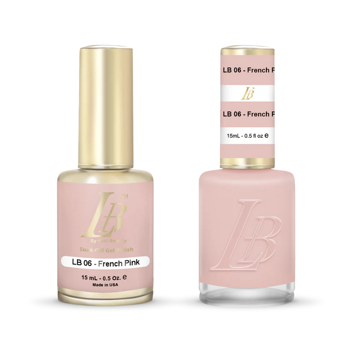 iGel Nail Lacquer & Gel Polish, LB PROFESSIONAL Collection, LB006, French Pink, 0.5oz