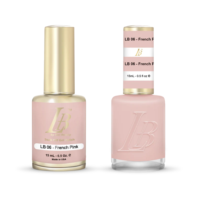 iGel Nail Lacquer & Gel Polish, LB PROFESSIONAL Collection, LB006, French Pink, 0.5oz
