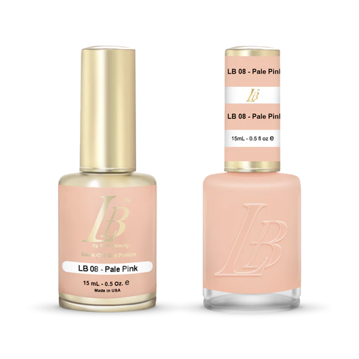 iGel Nail Lacquer & Gel Polish, LB Professional Collection, LB008, Pale Pink, 0.5oz