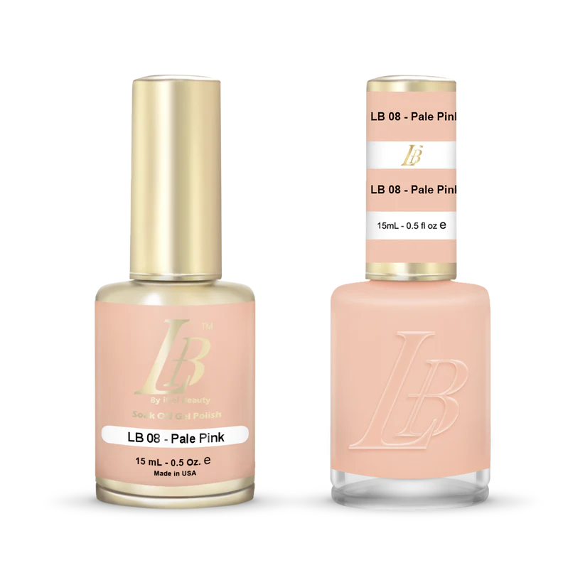 iGel Nail Lacquer & Gel Polish, LB PROFESSIONAL Collection, LB008, Pale Pink, 0.5oz
