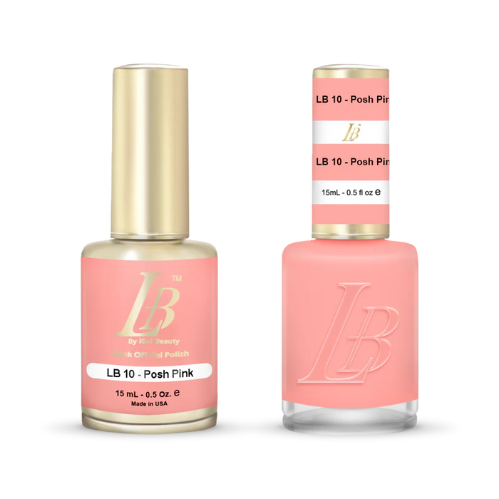 iGel Nail Lacquer & Gel Polish, LB PROFESSIONAL Collection, LB010, Posh Pink, 0.5oz