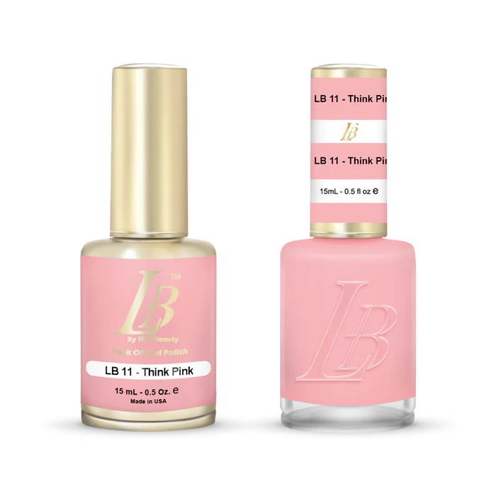 iGel Nail Lacquer & Gel Polish, LB PROFESSIONAL Collection, LB011, Think Pink, 0.5oz