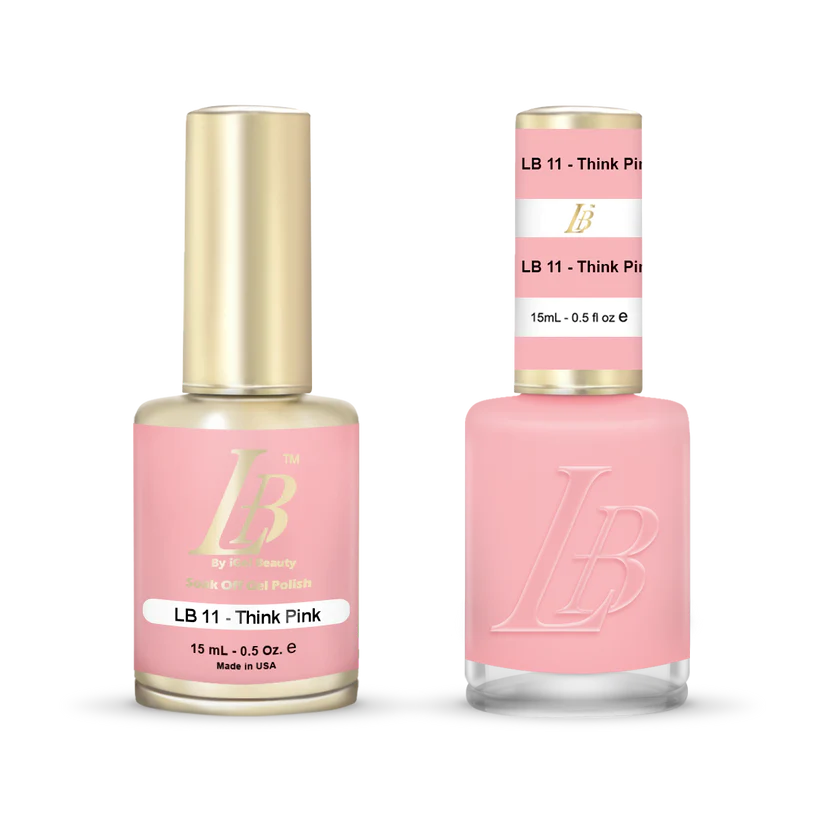 iGel Nail Lacquer & Gel Polish, LB PROFESSIONAL Collection, LB011, Think Pink, 0.5oz