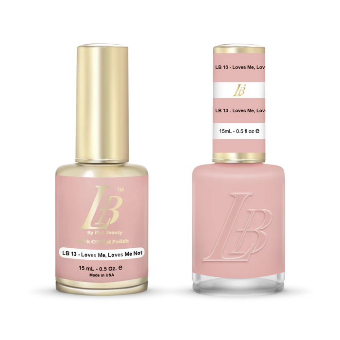 iGel Nail Lacquer & Gel Polish, LB Professional Collection, LB013, Loves Me, Loves Me Not, 0.5oz