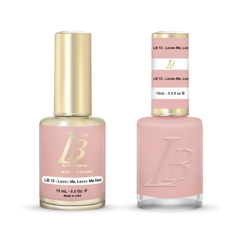 iGel Nail Lacquer & Gel Polish, LB Professional Collection, LB013, Loves Me, Loves Me Not, 0.5oz