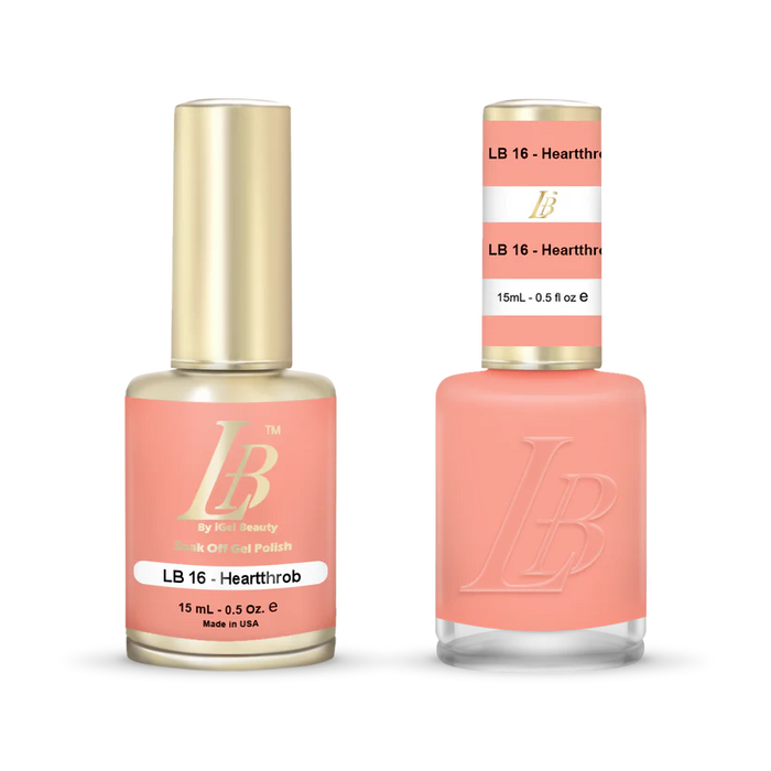 iGel Nail Lacquer & Gel Polish, LB Professional Collection, LB016, Heartthrob, 0.5oz
