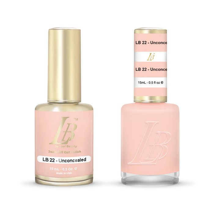 iGel Nail Lacquer & Gel Polish, LB Professional Collection, LB022, Unconcealed, 0.5oz