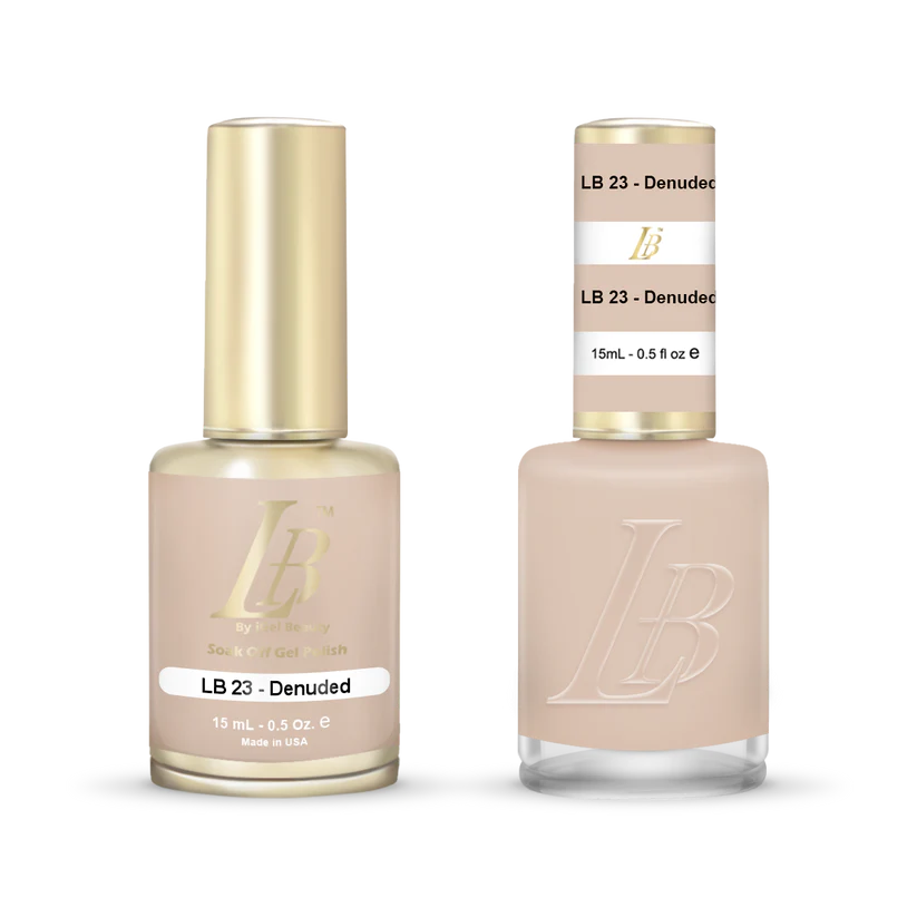 iGel Nail Lacquer & Gel Polish, LB Professional Collection, LB023, Denuded, 0.5oz